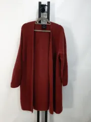 SYSTEM カーディガン ロング丈 セーター バーガンディ F