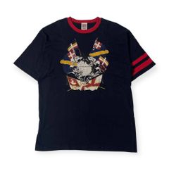 r*v様 【90s】フランクロイドライト アートグラフィックTシャツ L ネイビ 90s】フランクロイドライト アートグラフィックTシャツ L ネイビー