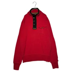 POLO RALPH LAUREN(ポロラルフローレン) Half-zip henley neck sweatshirt ハーフジップ ヘンリーネック スウェット M レッド