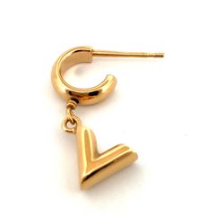 【鑑定済み】正規品 ルイヴィトン LOUIS VUITTON アシンメトリー エッセンシャルピアス 片耳 GPゴールド M68419