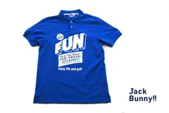 【中古】ジャックバニー｜JACK BUNNY｜鹿の子 ストレッチ半袖ポロシャツ｜メンズゴルフウェア｜5