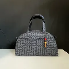 ハンドメイド　着物リメイク　ミニボストンバッグ　12  大島紬