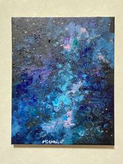 絵画no.34】抽象画 原画 現代アート 星 夜空 送料無料 - メルカリ