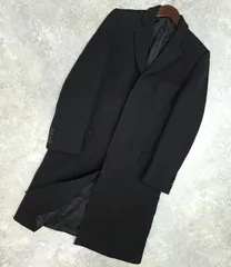 ★希少！バージンウール製  DOLCE&GABBANA （ドルチェアンドガッバーナ）チェスターコート  ロングコート ジャケット  メンズ コート ブラック used:A 46 Ｓサイズ PAWNSHOPRiZ  パウンショップリズのサムネイル