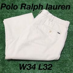 【Polo Ralph Lauren☆チノパン】W34L30 ベージュ色 古着 ポロチノ パンツ ポロ ラルフローレン