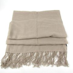 ロベルタスカルパ ストール 大判 イタリア製 無地 薄手 マフラー ブランド 小物 レディース ベージュ Roberta Scarpa 【中古】