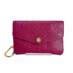 ルイヴィトン M61566 モノグラムアンプラント ミニポーチ ポシェット・クレ ポーチ LOUIS VUITTON ピンク