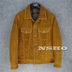 上質革ジャン メンズ カウハイド 牛革 フーデッド UKスタイル ダブル