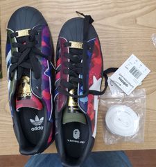 アディダス　×A BATHING APE SUPERSTAR 80sスニーカー