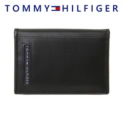トミーヒルフィガー TOMMY HILFIGER 名刺入れ カードケース レザー ロゴ メンズ 31tl20x026 BOX付