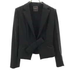 FOXEY フォクシー 日本製 テーラードジャケット 38 ブラック メンズ 古着