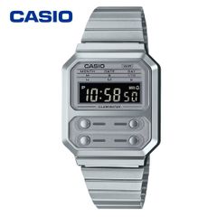 カシオ A100WE-7B 復刻版 腕時計 デジタル シルバー ユニセックス