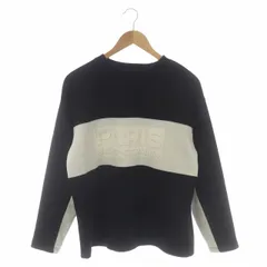 パリサンジェルマン Paris Saint-Germain 21AW コーデュロイ ロングスリーブ Tシャツ カットソー 長袖 S 黒 白 ブラック ホワイト /DF ■OS ■SH