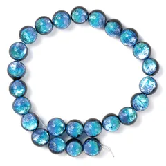 ☆A1601☆古代石 (203) 平玉 アゲートビーズ 瑪瑙 護符石 とんぼ玉