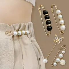 ブローチピン ウエスト調節ピン4点セット