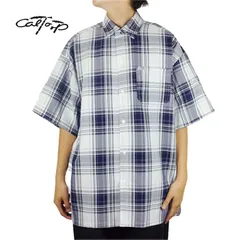CALTOP キャルトップ メンズ シャツ SS CHECK SHIRTS ショートスリーブチェックシャツ 男女兼用