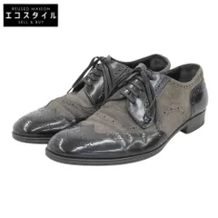 DOLCE&GABBANA パテントレザーシューズ 美品】DOLCE&GABBANA パテントレザー ビジネスシューズ サイズ8