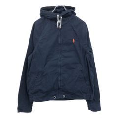 Polo by Ralph Lauren ポロ ラルフローレン フーデッドジャケット ネイビー(メンズ M)中古 古着 U7777のサムネイル