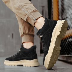 ブーツ メンズ モーターサイクルブーツ ファッショナブル トレンディ シューズ ニッチ クラシック 快適 スポーツ カジュアル かっこいい おしゃれ PU素材 バイクブーツ 街 メンズブーツ メンズファッション 春秋冬 ブラック