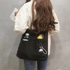 シンプルファッションキャンバスバッグ1pc シンプルファッションキャンバスバッグ、大容量トラベルショルダーバッグ