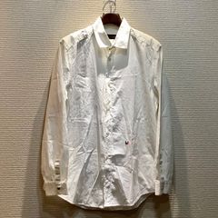 ルイヴィトン LOUISVUITTON アメリカズカップ ロゴ 刺繍 ストライプ柄 カッターシャツ シャツ 長袖 白 ホワイト [XL] メンズ RM142M I71