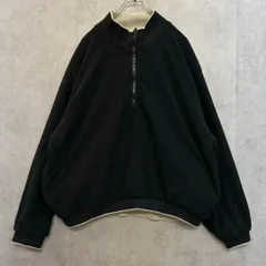 ウォームアップジャケット　プルオーバー　フリース　リバーシブル　古着　XL