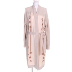 極美品△HERMES エルメス シェヴロンズーム カシミヤ100％ レザー  