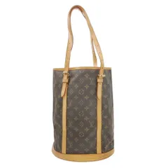 良品 LOUIS VUITTON ルイヴィトン バケットGM モノグラム バケツ型 ショルダーバッグ トート ハンドバッグ レザー M42236 ブラウン レディース 古着 中古 USED