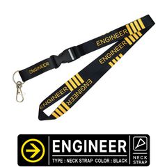 ランヤード ネックストラップ エンジニア ENGINEER 技師 技術者 整備 修理 カード スマホ カードホルダー デジカメ カメラ 携帯ストラップ 航空 エアライン グッズ アイテム