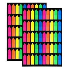 【数量限定】見出し メモ帳 ふせん 5色 矢印付箋 半透明 書ける インデックス作成用 付箋 アノテーション用45x12mm 200枚×10冊 VANRA (矢印タイプ)