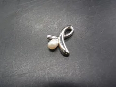 ■美品■ TASAKI タサキ SV925 本真珠 パール約3mm ペンダントトップ ネックレストップ アクセサリー シルバー系 DH1835