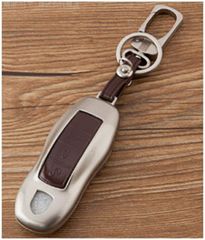 ポルシェ レザー メタル 合金 本革 スマートキーケース キーカバー キーホルダー 718 981 987 ケイマン ボクスター 997 991カレラ ターボ カイエン 958前期 マカン 2016年以前のパナメーラ アクセサリー 保護カバー