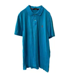 POLO GOLF 半袖 ロゴ ポロシャツ L ブルー ポロゴルフ ラルフローレン ポニーロゴ 古着卸 アメリカ仕入 a707-5434