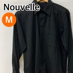 Nouvelle ヌーベル トップス 長袖 シャツ ブラウス ブラック 日本製 レディース Mサイズ【CT1184】