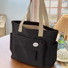 トートバッグ キャンバス レディース ハンドバッグ 軽量 大容量 ショルダーバッグ キャンバス生地 コンパートメント 通勤バッグ 韓国 かわいい 収納 丈夫 通勤 通学 旅行 ジッパー 斜め掛けバッグ 自立 生地 ファッション 実用的 シンプル 仕事