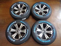 6.5J-16インチ 6H139.7 +38 バルベロ アーバングランデ 215/65R16 パラダ 中古 ホイール タイヤ 4本 ハイエースなどに♪