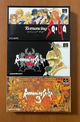 美品　SFC ロマンシングサガ 1.2.3 箱説付き ◇スクウェア RPG　スーパーファミコン
