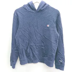 ◇ Champion チャンピオン キッズ 長袖 スウェットトレーナー サイズ160 ネイビー系 レディース メンズ E  【1406180089436】