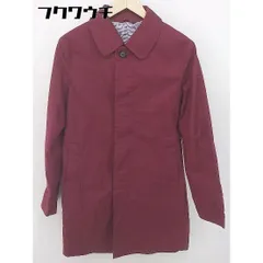 ◇ ABAHOUSE アバハウス 長袖 ステンカラーコート サイズ3 ワインレッド系 メンズ 【中古】 【1102250012471】のサムネイル
