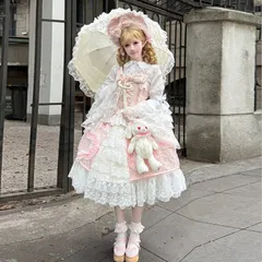 未使用美品タグ付きゴスロリ風ルームウェア部屋着黒ピンクレース