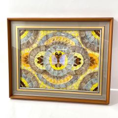 モルフォ蝶 飾り皿 羽細工 標本 羽細工 壁掛け アート作品 - メルカリ