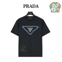 【今日特価】Prada チェストカラーブロックロゴ T シャツ-1