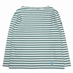 ORCIVAL オーシバル フランス製 バスク Tシャツ カットソー 長袖 ボーダー柄 ボートネック トップス 4 M 緑 グリーン メンズ 【中古】