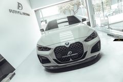 【FUTURE DESIGN 正規品】BMW 4シリーズ G22 M-TECH Mスポーツ フロント用 リップスポイラー 本物DryCarbon ドライカーボン エアロ カスタム