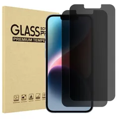 ProCase「2枚」iPhone 14 2022 / iPhone 13/13 Pro 2021ガラスフィルム 、覗き見防止 強化ガラス 画面保護フィルム、貼付キット付き、対応端末：6.1インチ iPhone 14 2022 / iPhone 1