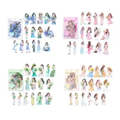 ST167｜コラージュ素材 人物 女の子 女性 コラージュ シール フレークシール まとめ売り セット 手帳 手帳素材 手帳デコ