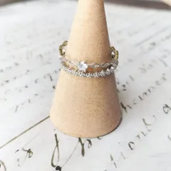 115M【フェミニン/2連風】フリーリング　ダイヤ　SV925　シルバー　花　フラワー　クラウン　冠　リーフ　 華奢　上品　大人　落ち着いた　エレガント　清楚　普段使い　フォーマル　デート　ギフト　プレゼント　高見え　シルバー　オープンリング　花　連なり　繊細