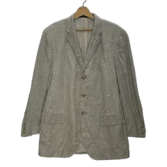 Polo by Ralph Lauren イタリア製 テーラードジャケット ブレザー ライトアウター オーバーサイズ ビッグシルエット 44 Lサイズ アイボリー ブラウン