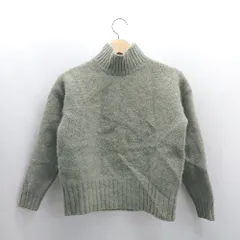 ◇ ⊇ ROPE ロペ ハイネック ウール100％ 長袖 ニット サイズ38 グリーン系 レディース E  【1504240023151】