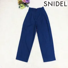 SNIDEL　スナイデル　デニムパンツ　カジュアルパンツ　タックあり　ブルー　レディース　Sサイズ
